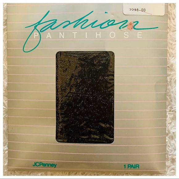 jcpenney Accessories Vintage Jcpenney Control Top Pantyhose Black